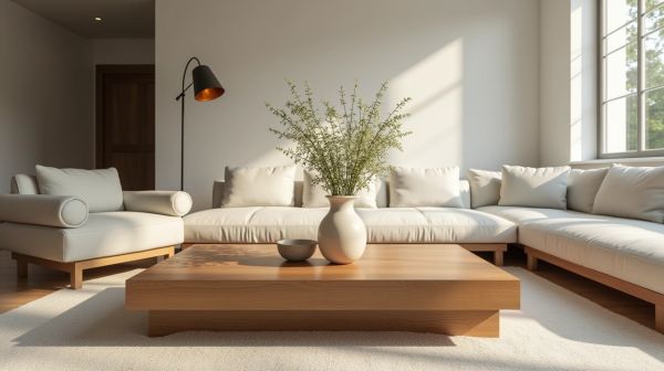 Jamais une table basse en bois flotté n'a été aussi chic